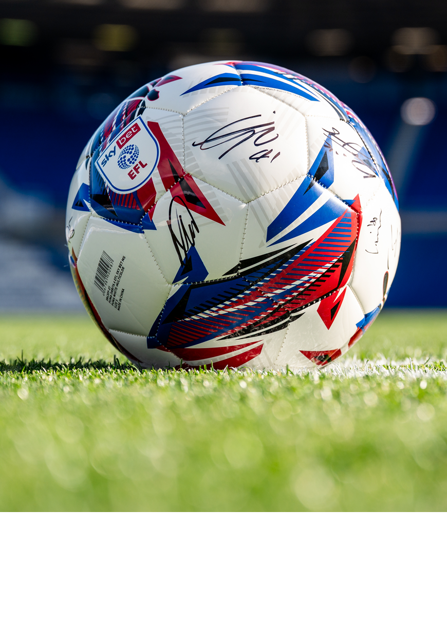 Signed squad match ball.